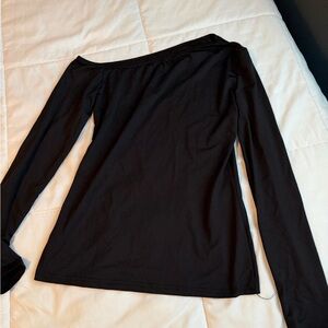 Elegant Black Off-Shoulder Women's Top